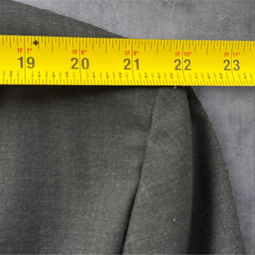 Claiborne Mens 50 Long Wool Blazer Charcoal Gray Two Button Sport Coat 50L